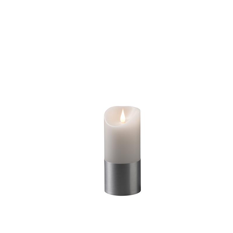 Medium Silver Wrapped Candle