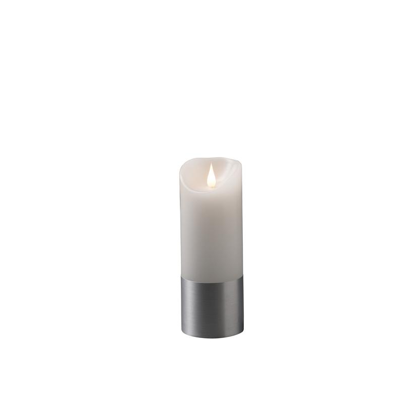 Large Silver Wrapped Candle