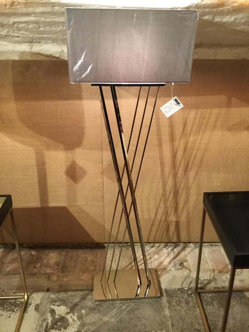 Deco Nickel Floor Lamp